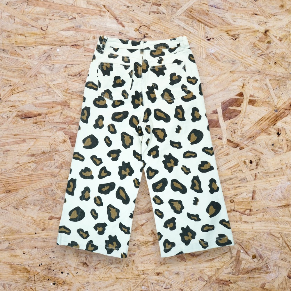 NWT Signature8 Cheetah Print Button‎ Fly Jeans Size Small Waist: 27" Cropped - Picture 2 of 7